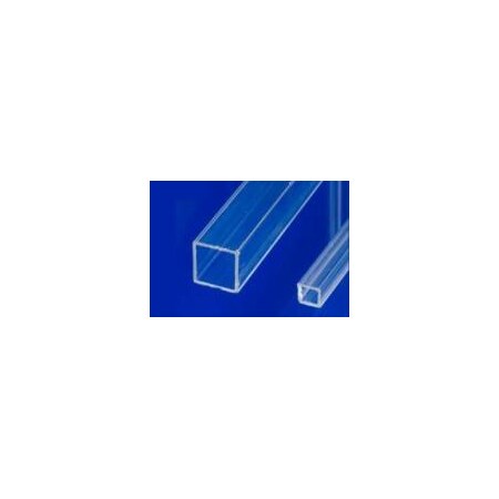 Professional Plastics Square Extruded Acrylic Tubes, 0.375 ID X .50 OD X 6FT 35/CS Case TACRESQ.375X.500X72.000-36CASE